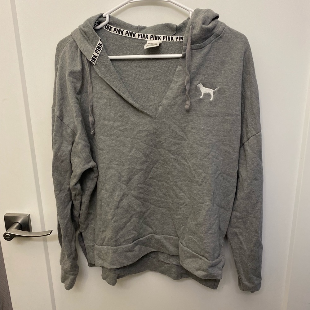 Grey medium Victoria Secret Pink hoodie